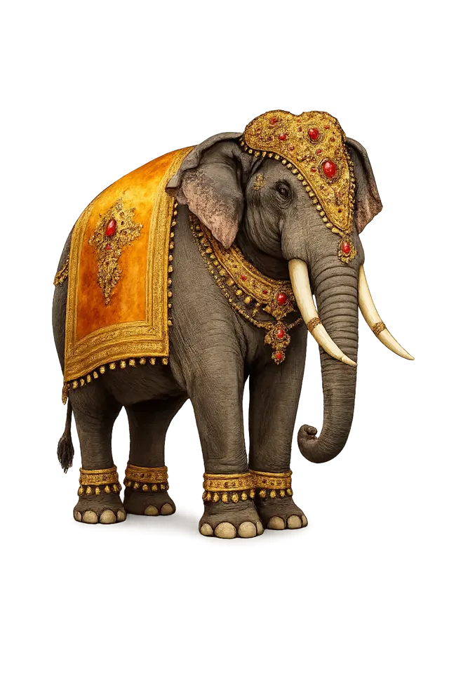 Traditional Sri Lankan elephant