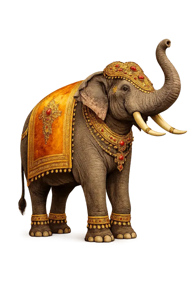 Traditional Sri Lankan elephant